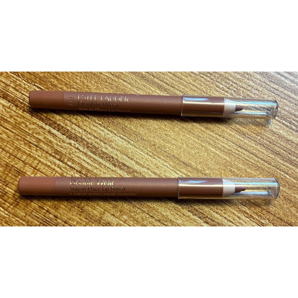 Lot of 2 NEW Estee Lauder Double Wear Stay-in-Place Lip Pencil - Nude #18